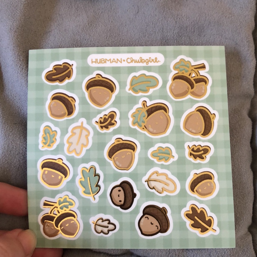 Hubman and Chubgirl Squirrelly Acorn Variety Sticker Pack + Misc Sticker Items - Picture 4 of 11